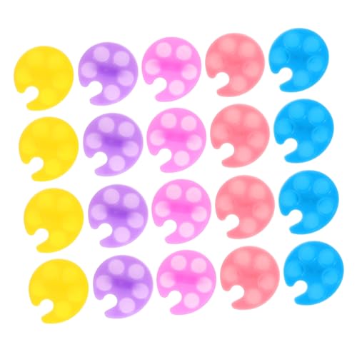 VICASKY 20 Stück Nagelpalette Nagelringe Mit Befestigten Nägeln Nagelschmuck Ringe Vergoldete Ringe Klauenring Nägel Ring Abnehmbare Nagelringe Ring Nägel Zehenring Plastik von VICASKY