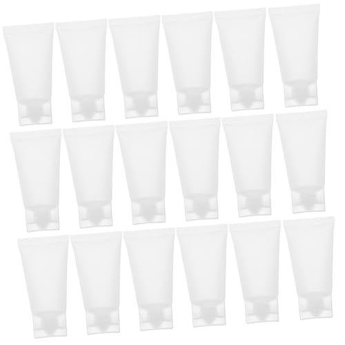 VICASKY 20 Stück Reise Kosmetik Tuben Nachfüllbar Auslaufsicher Quetschflaschen für Lotion Handcreme Shampoo Conditioner Reise Toilettenartikel Reisebehälter von VICASKY