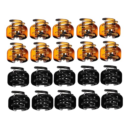 VICASKY 20 Stück Teiliges Haarklammern aus Acryl für Damen Klassische Kleine Haarclips Schwarz und Schildpatt für Einen Eleganten Look für von VICASKY