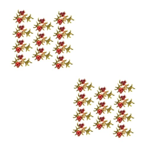 VICASKY 20 Stück Teiliges Haarschmuck mit Filigranen Granatapfel Anhängern aus Langlebiger Legierung für DIY Kopfbedeckungen Broschen und Dekorative Accessoires Geeignet für Kreative von VICASKY