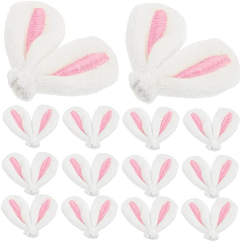 VICASKY 20 Stück Teiliges Hasenohren Haarschmuck aus Hochwertigem Bunte Diy Haarclips für Mädchen für Bastelprojekte Langlebig für und Partydekorationen von VICASKY