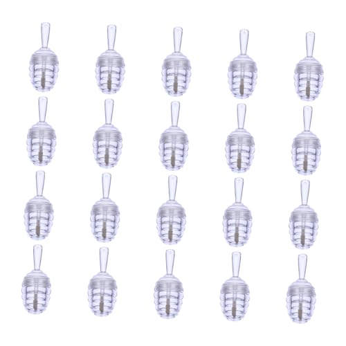 VICASKY 20 Stück Teiliges Leerer Transparenter Lippenpflege behälter aus Kunststoff Nachfüllbare Lipgloss tuben mit Kreativem Design Leicht und Praktisch für Vielseitige Kosmetikprodukte von VICASKY