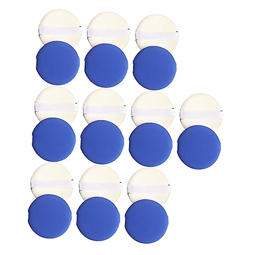 VICASKY 20 Stück Teiliges Make Up Schwamm für Frauen Luftdurchlässige Hautfreundliche Trockene und Nasse Anwendung Weiche Foundation Pads Blau für Präzises Auftragen von Gesichtspuder und von VICASKY