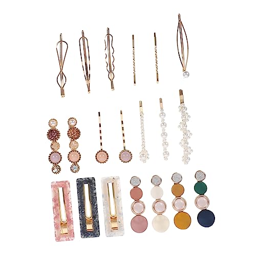 VICASKY 20 Stück Teiliges Set Perlen Haarclips aus Acryl für Damen Haarschmuck für Besondere Anlässe für Hochzeiten Partys und Mehr von VICASKY