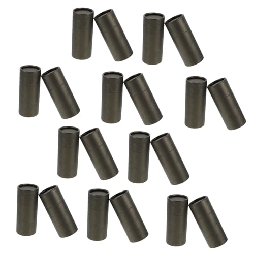 VICASKY 20 Stück Teiliges Tragbare Verpackungsboxen für Ätherische Ölflaschen Sichere und Teeboxen in Elegantem Schwarz Gold Vielseitig für Kosmetik Duftstäbchen und Kleine Accessoires von VICASKY