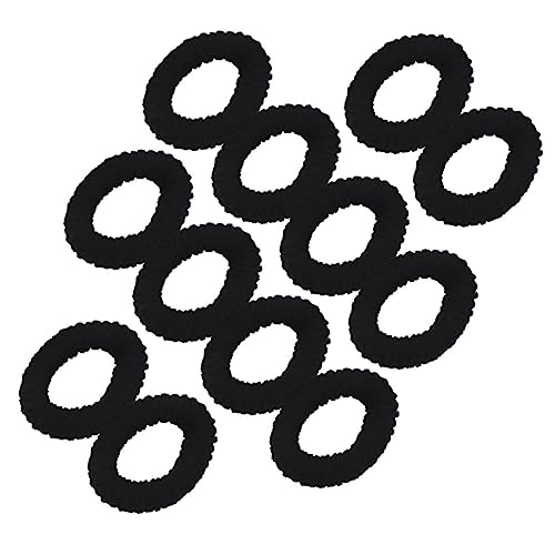 VICASKY 20stücke Einfache Schicke Haarseile Hochelastische Haargummis -schal Haarkordel Haushalts-pferdeschwanz Haarring Weibliches Haar-accessoire Für Frauen Schwarz von VICASKY