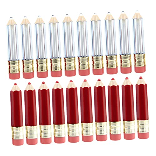 VICASKY 20stücke Bleistiftform Leere Lipgloss Tube Nachfüllbar Lip Balm Behälter Für Diy Bodylotion Und Mehr Transparent Leicht Zu Tragen Wiederverwendbar von VICASKY