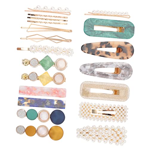 VICASKY 20stücke Perlen Haarspange Für Damen Haarspange Mit Perlenschleife Haar Clip Für Frauen Und Mädchen Kopfschmuck Mit Perlen Für Alltag Und Besondere Anlässe von VICASKY