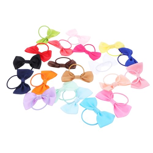 VICASKY 20stücke Weihnachten Haarseil Mit Schleife Haarbänder Und Haargummis Bunte Pferdeschwanz Inhaber Für Junge Mädchen Dekorative Haaraccessoires von VICASKY