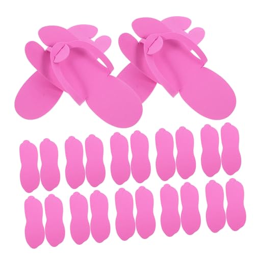VICASKY 24 Paare Einweg EVA Faltbare Hausschuhe Damen Rutschfest Weich Komfortabel Für Hotel Spa Reise Rosa Gästeschuhe Für Brautjungfern Und Frauen von VICASKY