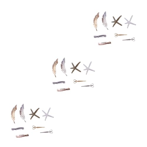 VICASKY 24 Stck. Teiliges Vintage Metall Haarclip mit Stern Kamm Schere Gold und Silber Haarklammern für Damen und Mädchen Vielseitiger Kopfschmuck für Verschiedene Frisuren von VICASKY