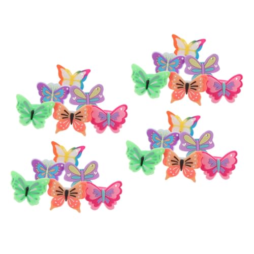 VICASKY 24stücke Verstellbare Schmetterlingsringe Für Junge Mädchen Ringe Für Mädchen Geburtstagsparty Leichter Schmuck Farbstarke Partyaccessoires von VICASKY