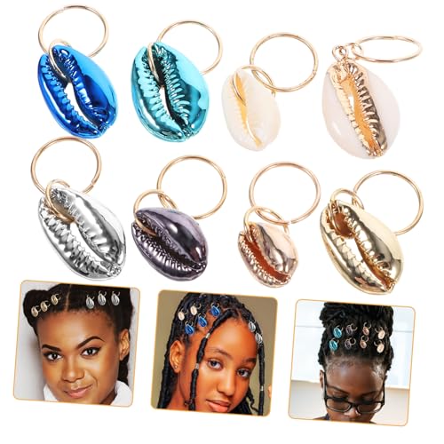 VICASKY 24stücke Muschel Haarschmuck Damen Zubehör Haar Manschetten Schmuck Für Zöpfe Flechtaccessoires Dekorationen von VICASKY