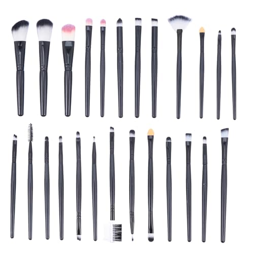 VICASKY 25 Stück Teiliges Make Up Pinselset aus Kunstfaser für Gesichtsmakeup Lidschatten und Puderpinsel für und von VICASKY