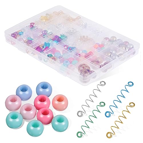 VICASKY 278Stücke Haarschmuck für Zöpfe Spiralklammern Geflecht Ringe und Dreadlocks Accessoires Vielseitig Einsetzbar für Partys Hochzeiten und Festivals Exquisites Design von VICASKY