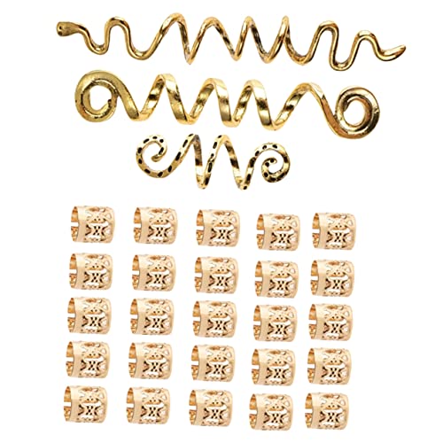 VICASKY 28stücke Schlangenhaar-accessoires Für Frauen Mit Großen Perlen Für Haarfrisuren Haarschmuck Als Haar-charms Flecht-accessoires Und Dreadlock-flecht-schmuck Für von VICASKY