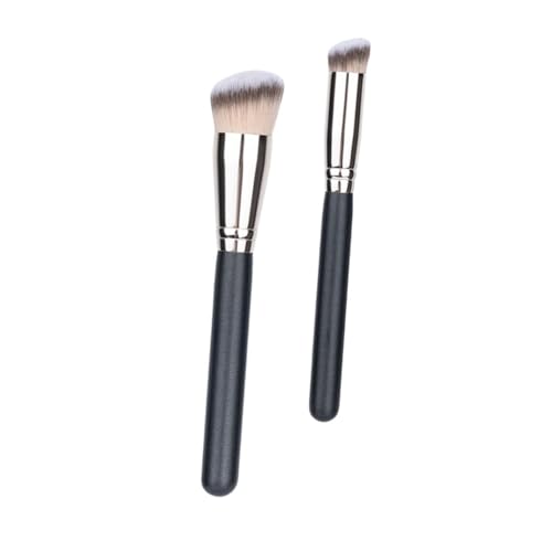 VICASKY 2stücke Foundation Concealer Pinsel Kosmetikpinsel Für Gesicht Anwendung Mit Puder Werkzeug Für Damen Make-up von VICASKY