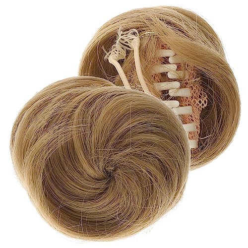 VICASKY 2stücke Gefälschte Dutt Haar Pferdeschwanz Chignons Haar Dutt Extensions Gerade Haarteil Für Frauen Mädchen Hochzeit Party Cosplay Alltag Gebrauch von VICASKY