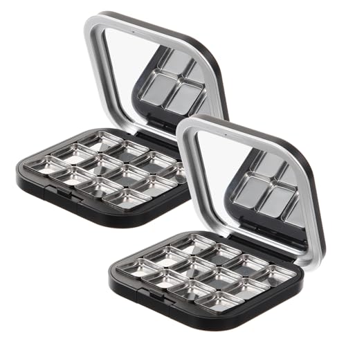 VICASKY 2stücke Lidschattenpalette Leere Lidschattenpalette Mit Leeren Lidschattenpfannen Für Make-up-paletten Und Paletten Für Lidschatten von VICASKY