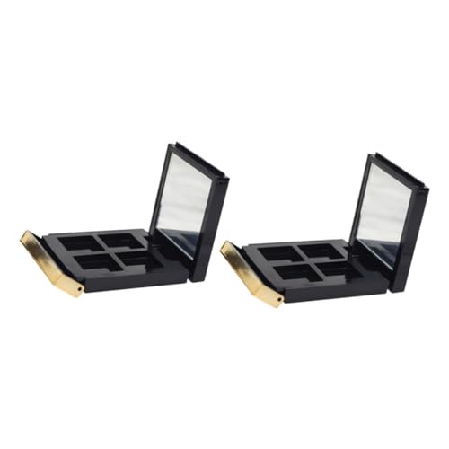 VICASKY 2Stücke Lidschattenboxen Mit Spiegel Leere Organizer Für Make Up Aufbewahrungsbehälter Für Make Up Für Reisen Und Persönliche Kosmetik von VICASKY
