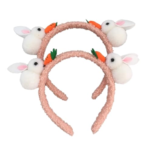 VICASKY 2stücke Lustige Karotten- Haarbänder Für Junge Mädchen Und Erwachsene Für Ostern Karneval Und Andere Feste Weiche Plüschige Ohren Und Bequemer Sitz Für Feiern Und Kostüme von VICASKY