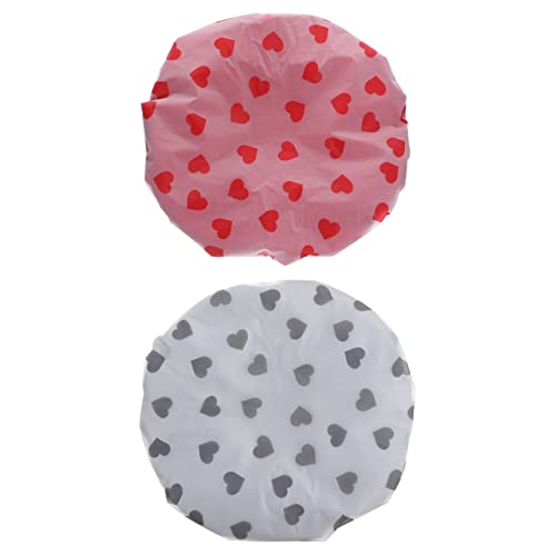VICASKY 2Stücke Pack Badekappen aus Dreischichtigem Wasserdichtem Material Satin Haarhaube zum Schlafen Bequeme Duschhaarkappen für Damen und Herren für Gesichtswäsche VICASKY 2Stücke Pack Badekappen aus Dreischichtigem Wasserdichtem Material Satin Haarhaube zum Schlafen Bequeme Duschhaarkappen für Damen und Herren für Gesichtswäsche von VICASKY