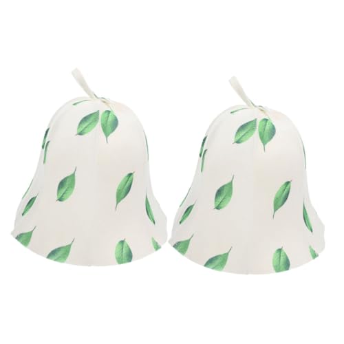 VICASKY 2Stücke Sauna Hüte aus Dickem Filz Komfortable Duschkappen für Damen und Herren für Sauna Entspannung und Wellness Mit Praktischem Aufhängering von VICASKY