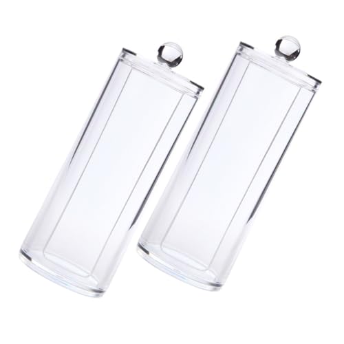VICASKY 2stücke Transparente Aufbewahrungsbox Für Haaraccessoires Papierbandhalter Haarband-aufbewahrungshalter Kosmetikpad-box Wattepad-box Haarschmuck-organizer Mit Abdichtendem Deckel von VICASKY