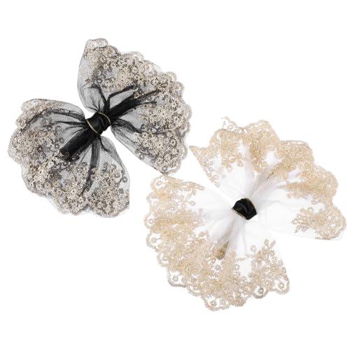 VICASKY 2Stücke Vintage Haarspitzebogen Haarklammer und Bowknot Clips für Damen Dickes oder Dünnes Haar Einfache Handhabung von VICASKY