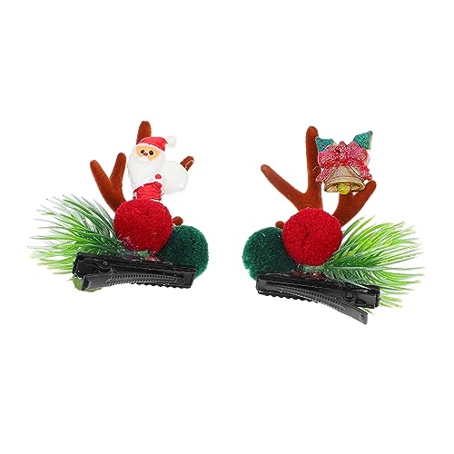 VICASKY 2stücke Niedliche Haarspangen Weihnachts Haarclips Im Rentier Design Für Festliche Anlässe Party Haarschmuck Für Frauen Und Mädchen von VICASKY