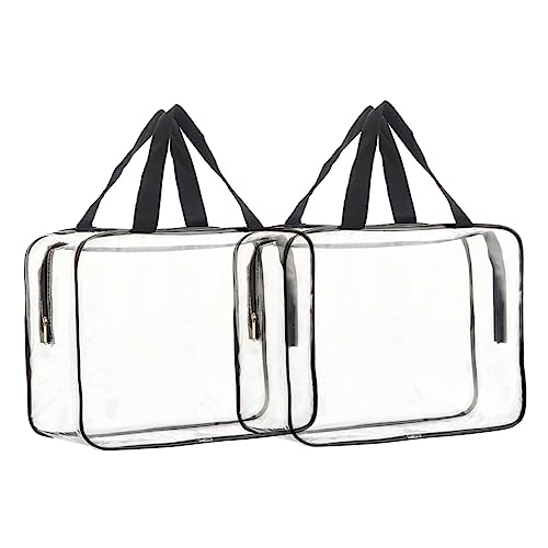 VICASKY 2stücke wasserdichte Kosmetiktasche Aus PVC-Material Make-up-Aufbewahrungstasche Reisezubehör-Organizer Beauty-Produkte Utensilien Und Toilettenartikel von VICASKY