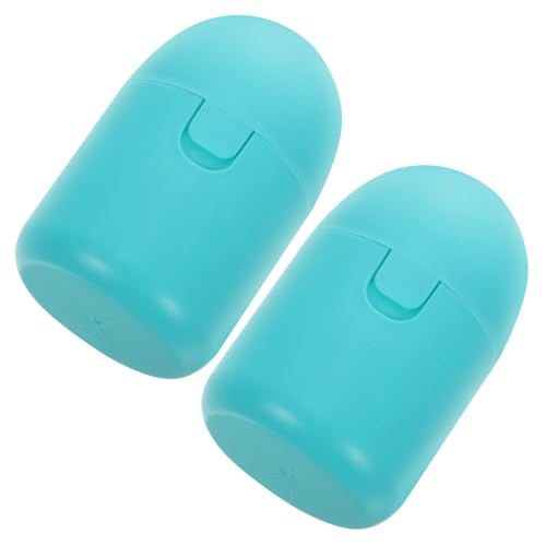 VICASKY 2er-Packung Aufbewahrung Sbox Für Menstruation Becher Tassen Behälter Für Frauen Mit Hallo Halter Für Persönliche Gegenstände Fanny Tasse Aufbewahrungsbox Blue Pp von VICASKY