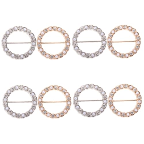 VICASKY 2er Set Strass Schal Clips – Elegante Runde Taille Schnallen Für Halstücher Und Kleidung – Perfekte Accessoires Zur Dekoration Ihrer Outfits von VICASKY