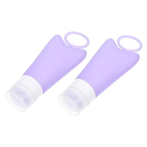 VICASKY 2er-pack Tragbare Reiseflaschen Für Cremeshampoo-lotionspender Für Toilettenartikel Silikon-emulsionsflaschen Große Öffnung Wandbehang-design Unterverpackungsflaschen von VICASKY
