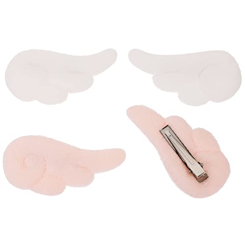 VICASKY 2paare Dekorative Haarspangen Im -flügel-design Haarclips Für Mädchen Haarschmuck-accessoires Rosa Und Weiß Für Besondere Anlässe von VICASKY