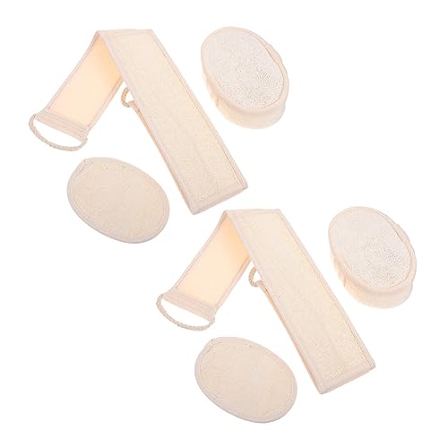 VICASKY 2sätze Luffa-schwamm-badetuch Für Duschtuch Körperreinigungswerkzeug Peeling Und Massage Schmutzentfernung Langanhaltend Leicht Zu Bedienen von VICASKY