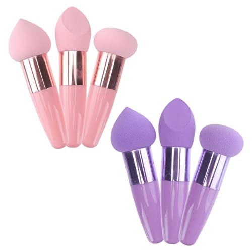 VICASKY 2sätze Make-up-schwämme Tragbar Mit Griff Make-up-pinsel Für Frauen Make-up-puff-stift Mehrzweck-make-up-schwämme Für Einfachen Gebrauch von VICASKY