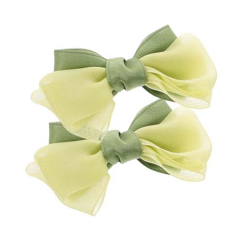 VICASKY Elegante Grüne Haarspangen Mit Schleife Für Babys Und Kleinkinder Schleifen Für Mädchenhaar Weiches Robustes Design von VICASKY