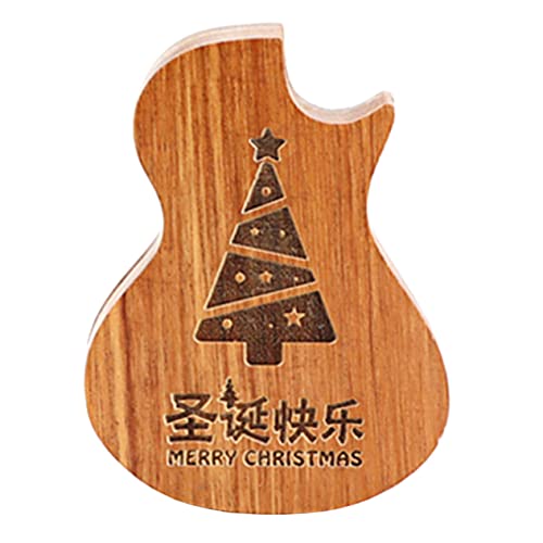 VICASKY 2st Pick-Box Gitarren-Plektrum Ukulele-Pick-Halter Ukulele Pick Storage Organizer Gitarrenzubehör Containerkoffer Auswählen Fall Für Gitarrenplektren Gitarrenparts Holz von VICASKY