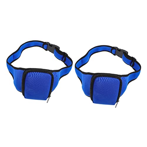 VICASKY 2st Trainingsmikrofontasche Mikrofon Tasche Gürtel Fitness-mikrofongürtel Für Die Taille Veranstalter Mikrofonhalter Mit Gürtel Laufende Hüfttasche Taschengürtel Headset Polyester von VICASKY