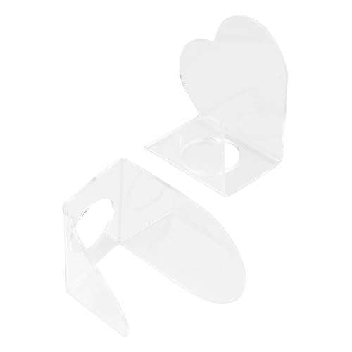 VICASKY 2stücke Acryl-nagelpaletten Nailart-paletten Make-up-paletten Maniküre-paletten Hand-make-up-paletten Für Foundation Primer Eyeliner Mischen Transparent von VICASKY