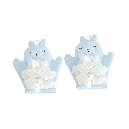 VICASKY 2stücke Badehandschuhe Luffa Exfolierende Duschschwämme Für Mädchen Quick-drying Material Elastisch Und Für von VICASKY