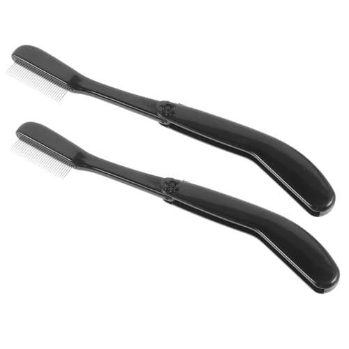 VICASKY 2stücke Doppelseitiger Wimpernkamm Aus Augenbrauenkamm Make-up-tool Für Frauen Und Männer Professionelles Schönheitswerkzeug Für Täglichen Gebrauch Und Heimgebrauch von VICASKY