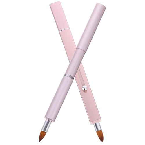 VICASKY 2stücke Einziehbarer Lippenpinsel Für Lippenstift Und Lipgloss Make-up Applikator Mit Weichen Borsten Für Präzises Auftragen Tragbar Für Frauen von VICASKY