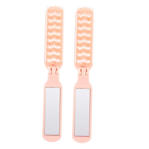 VICASKY 2stücke Reisehaarbürste Faltbar Kleine Kämme Für Handtasche Tragbar Kompakt Entwirren Haarkamm Für Frauen Männer von VICASKY