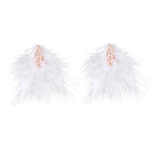 VICASKY 2stücke Feder Kopfschmuck Feder Haarspangen Fascinator Haarspangen Mädchen Kopfschmuck Mädchen von VICASKY