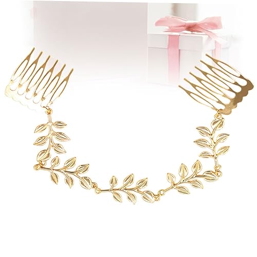 VICASKY 2stücke Goldener Haarschmuck Mit Blättern Und Quaste Kette Für Hochzeit Braut Haarkamm Vintage Haarschmuck Für Frauen Party Festzug Verlobung VICASKY 2stücke Goldener Haarschmuck Mit Blättern Und Quaste Kette Für Hochzeit Braut Haarkamm Vintage Haarschmuck Für Frauen Party Festzug Verlobung von VICASKY