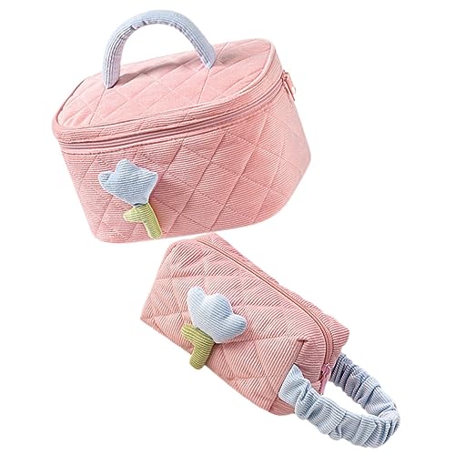 VICASKY 2stücke Große Kosmetiktasche Make-up Tasche Reise Kulturbeutel Reise Zubehör Mit Reißverschluss Für Frauen Und Mädchen Kompakt Und Vielseitig Einsetzbar Als von VICASKY