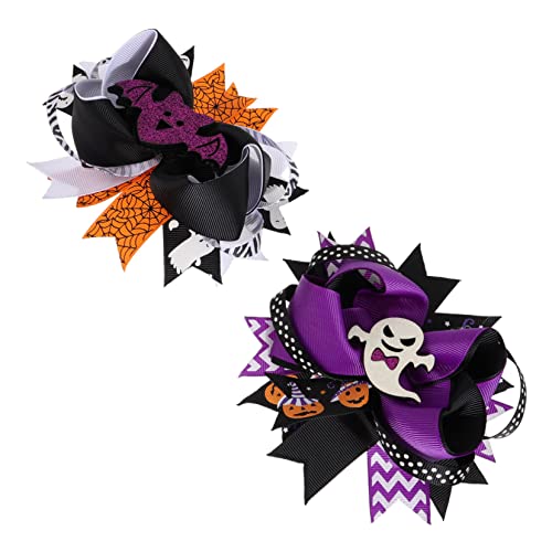 VICASKY 2stücke Halloween Schleife Kopfschmuck Mit Schleife Haarspange Haarnadeln Für Mädchen Und Frauen Befestigen An Haar Hut Oder Kleidung Für Kostümpartys Und Fotografie von VICASKY