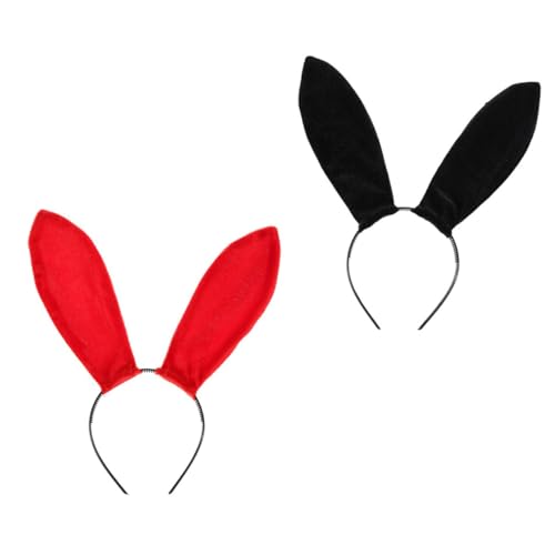 VICASKY 2stücke Kaninchenohren Haarband Aus Dekoratives Stirnband Mit Hasenohren Schöner Kopfschmuck Für Geburtstagsfeiern Und Partys von VICASKY